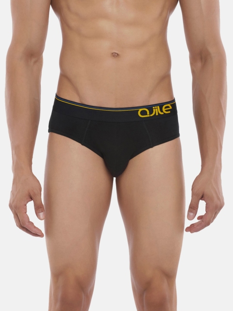 

Ajile by Pantaloons Men Black Solid Basic Briefs