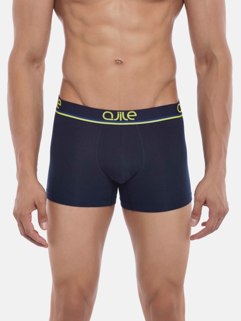 

Ajile by Pantaloons Men Navy Blue Solid Trunks 8905500072798
