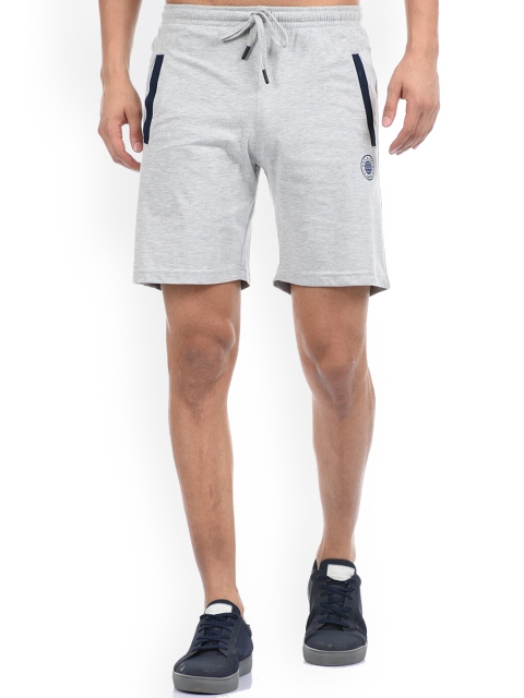 

Cloak & Decker by Monte Carlo Men Grey Melange Shorts