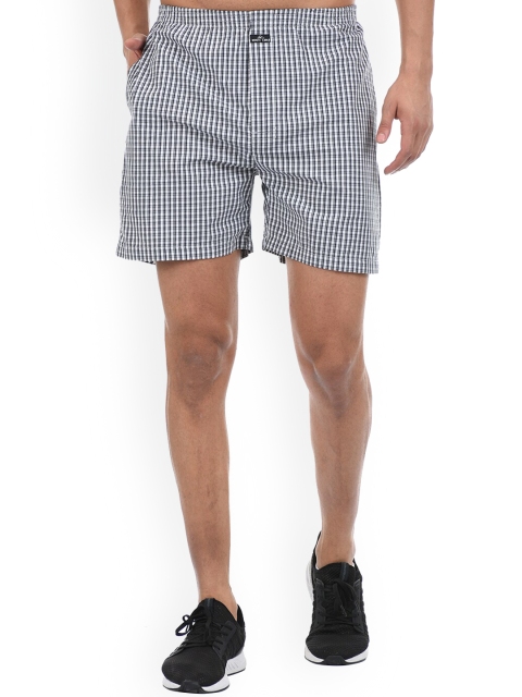 

Cloak & Decker by Monte Carlo Men White Checked Shorts