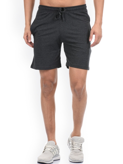 

Cloak & Decker by Monte Carlo Men Charcoal Solid Shorts