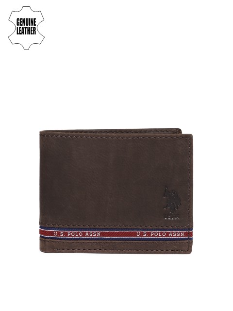 

U.S. Polo Assn. Men Coffee Brown Two Fold Wallet