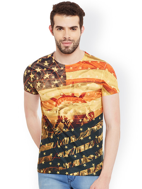 

Wear Your Mind Men Multicoloured Printed Round Neck T-shirt, Multi