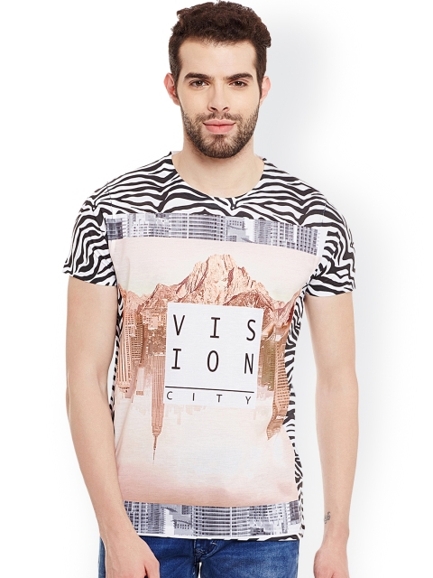 

Wear Your Mind Men Multicoloured Printed Round Neck T-shirt, Multi