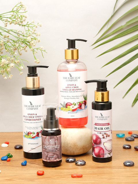 

THE RARE LEAF COMPANY Adults Onion & Apple Cider Vinegar Hair Care Kit, Multi