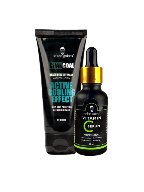 

URBANGABRU Peel Off Mask and Vitamin C Serum Combo 90 ml, Multi