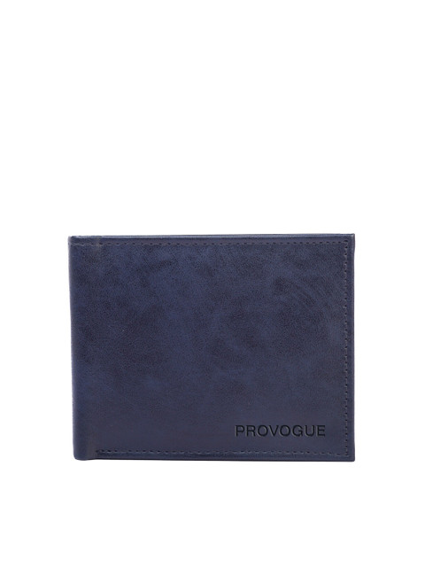 

Provogue Men Blue Solid Two Fold Wallet