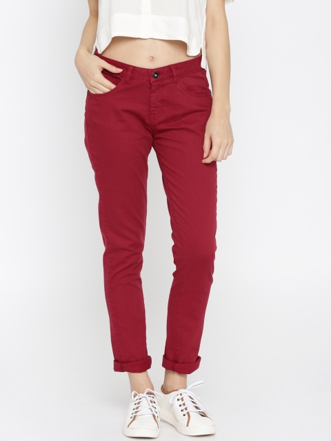

U.S. Polo Assn. Women Women Red Skinny Fit Stretchable Jeans