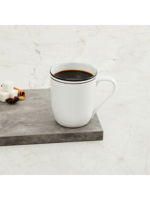 

Home Centre White Solid Bone China Glossy Mug