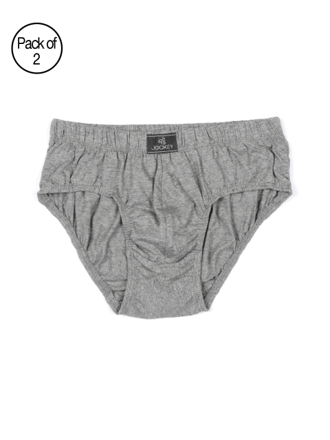 

Jockey Men Pack of 2 Grey Melange Poco Briefs 8035