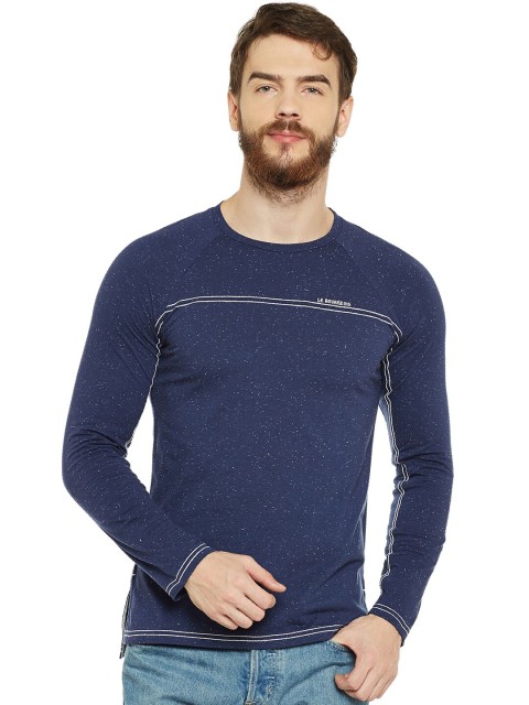 

LE BOURGEOIS Men Navy Blue T-shirt