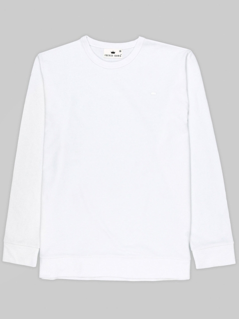 

FRENCH CROWN Men White Long sleeve T-shirt
