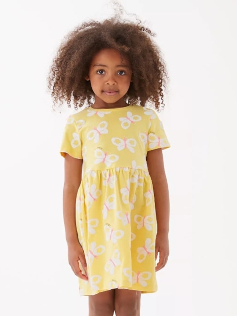 

Marks & Spencer Girls Yellow Maxi Mini Dress