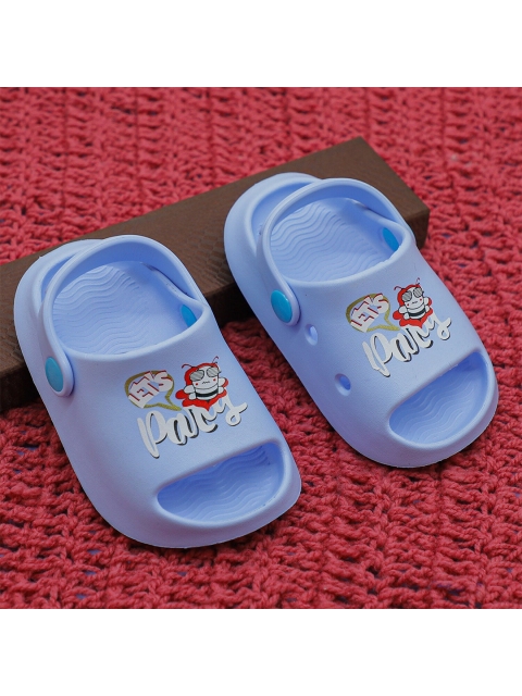 

FEETWELL SHOES Unisex Kids Blue & Red Croslite Clogs