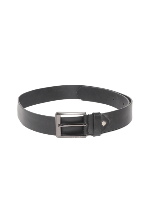 

Lino Perros Men Black Solid Leather Belt