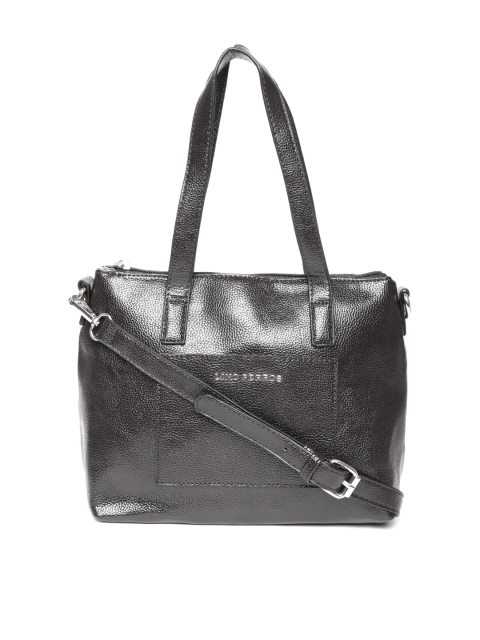

Lino Perros Black Solid Handbag with Sling Strap