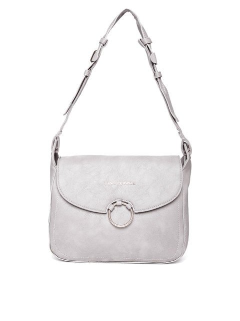 

Lino Perros Grey Solid Sling Bag