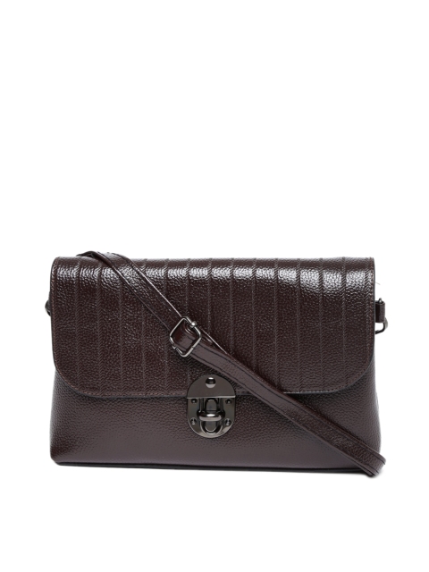 

Lino Perros Brown Textured Sling Bag