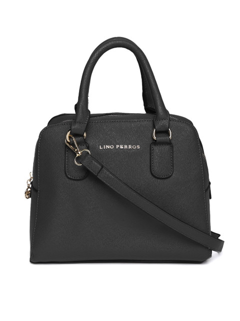 

Lino Perros Black Solid Handheld Bag
