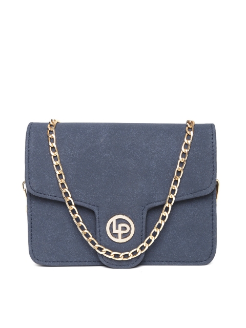 

Lino Perros Navy Solid Sling Bag, Navy blue