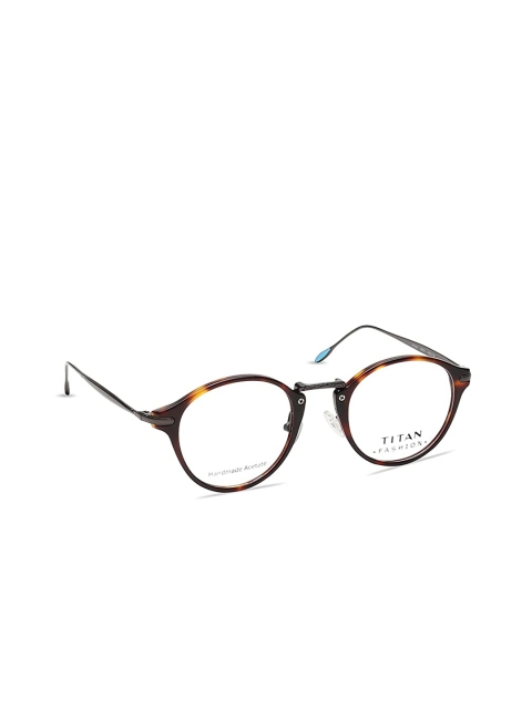 

Titan Unisex Brown Full Rim Round Frames-TF1030MFM1