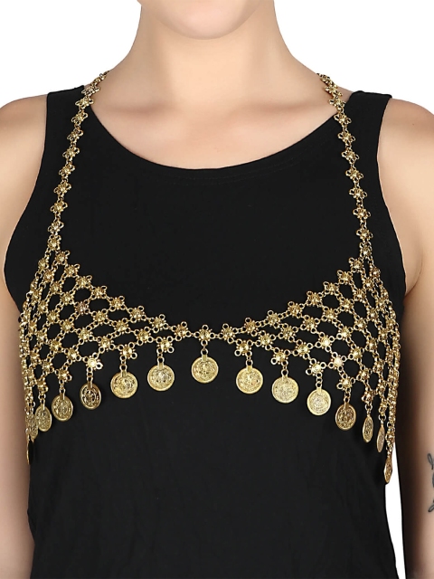 

FemNmas Gold-Toned Gold-Plated Body Chain