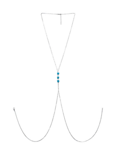 

FemNmas Gold-Toned & Blue Gold-Plated Body Chain