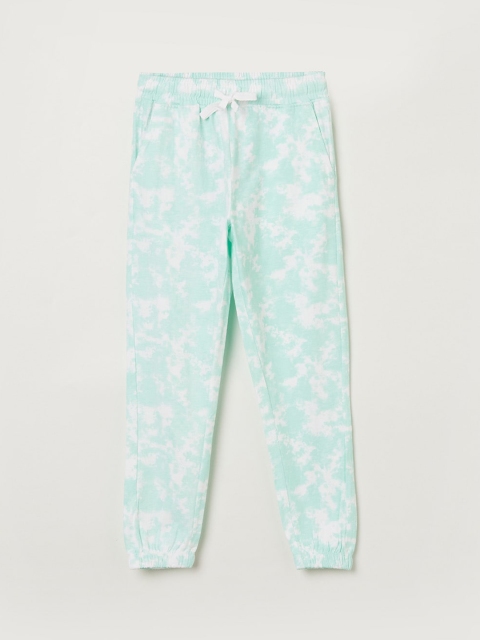 

Fame Forever by Lifestyle Girls Green Tie & Dye Printed Cotton Jogger