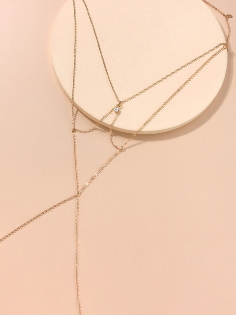 

Yellow Chimes Gold-Toned Gold-Plated Body Chain