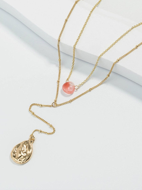 

FemNmas Gold-Toned Gold-Plated Necklace