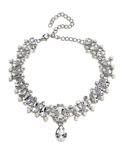 

FemNmas Silver-Toned Silver-Plated Necklace