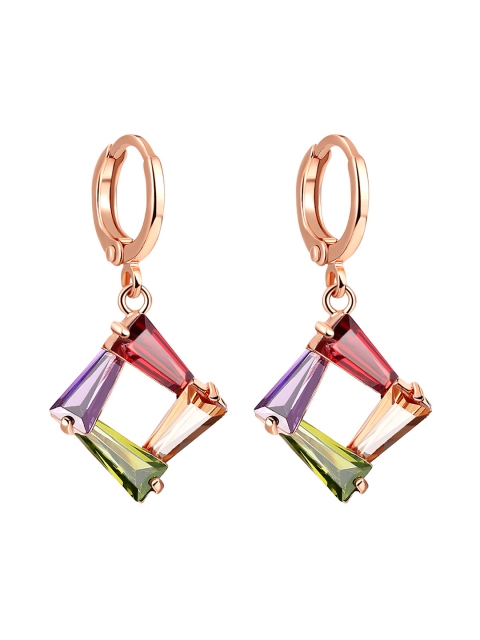 

Peora Multicoloured Diamond-Shaped Drop Earrings, Multi