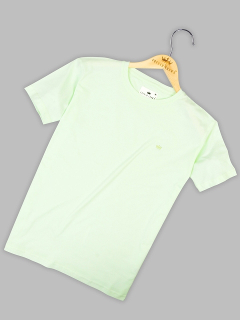 

FRENCH CROWN Men Green Brand Logo T-shirt