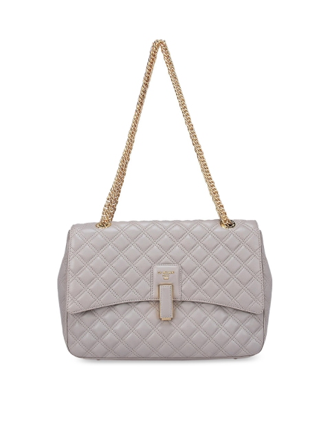 

Da Milano Beige Textured Leather Structured Sling Bag