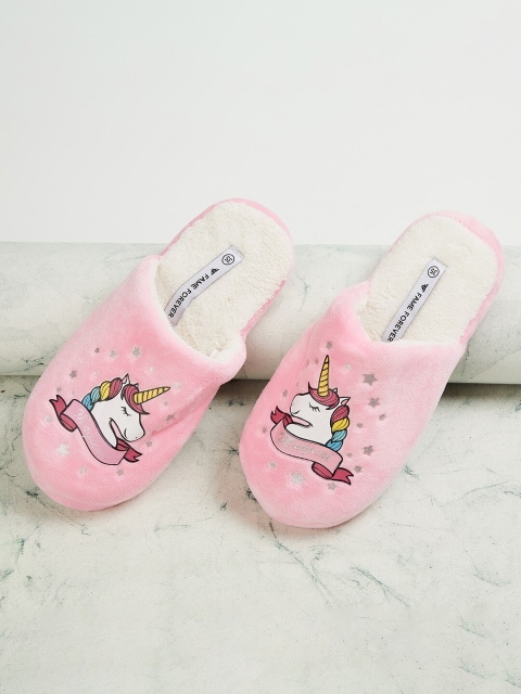 

Fame Forever by Lifestyle Girls Pink & White Printed Rubber Clogs