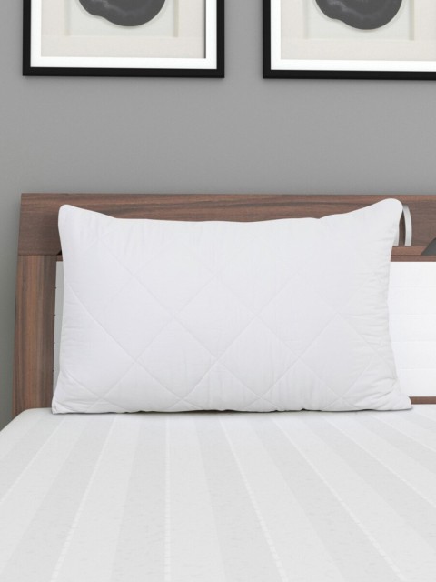 

Home Centre White Solvadur Quilted Anti Microbial Cotton Pillow Protector