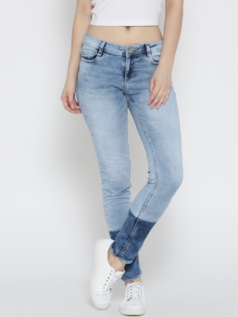 

Roadster Women Blue Skinny Fit Mid-Rise Clean Look Stretchable Jeans