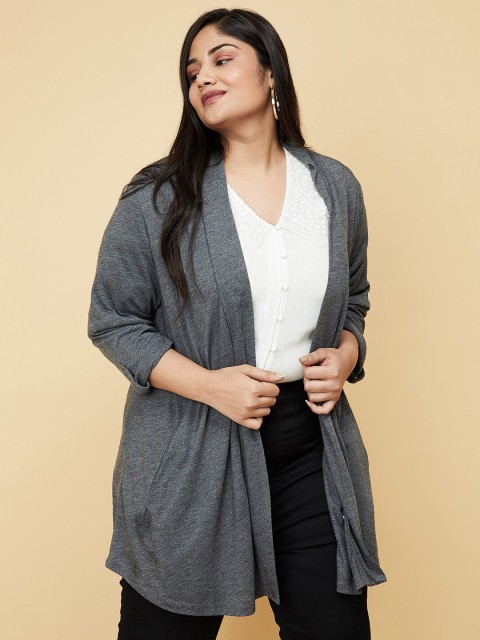 

max Women Plus Size Grey Shrug