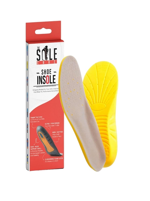 

royalkart Yellow Solid Insoles
