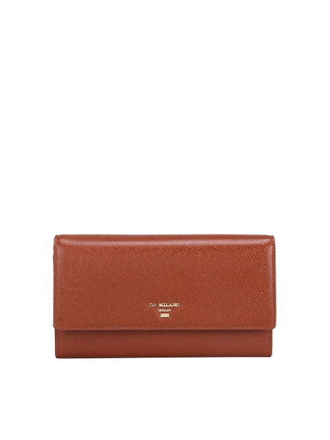

Da Milano Women Rust Leather Two Fold Wallet