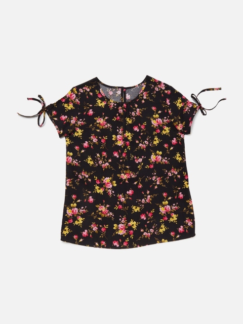 

R&B Blue Floral Print Top