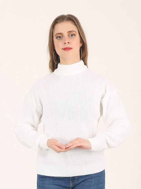 

NoBarr Women White Pullover