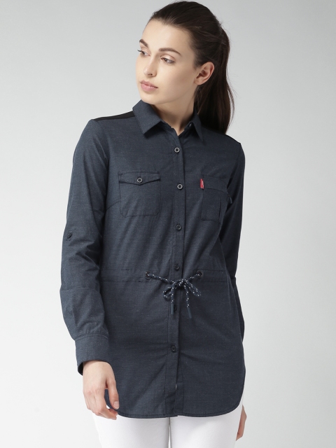 

The North Face Women Blue Asian Fit Solid Casual Shirt