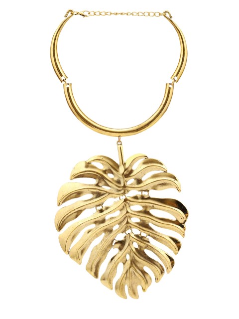 

FemNmas Gold-Toned Gold-Plated Choker Necklace