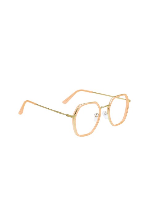 

Peter Jones Eyewear Unisex Pink & Gold-Toned Full Rim Oversized Frames