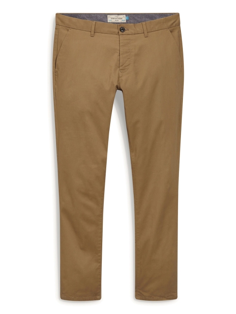 

next Men Tan Solid Chinos