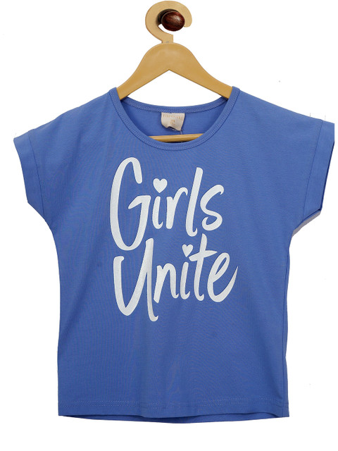 

Tiny Girl Blue Printed Extended Sleeves Top