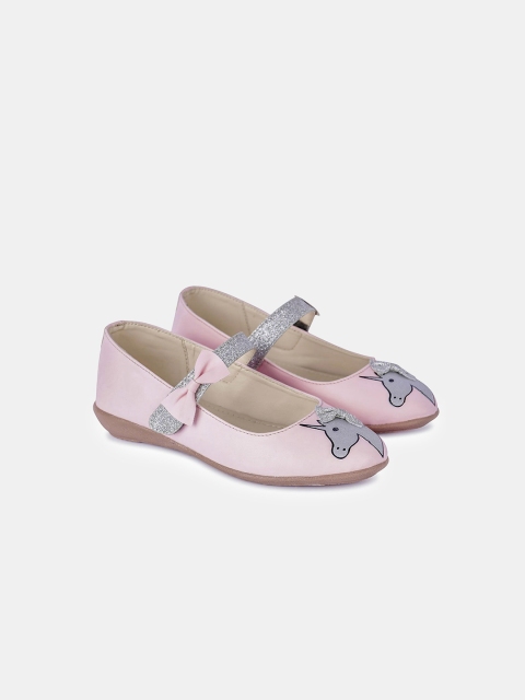 

Hopscotch Girls Pink Colourblocked Bows Flats