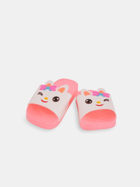 

Hopscotch Kids Girls Pink Kitty Slide Slippers
