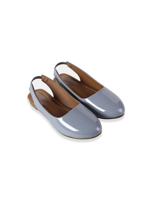 

Hopscotch Girls Grey PU Embellished Ballerinas